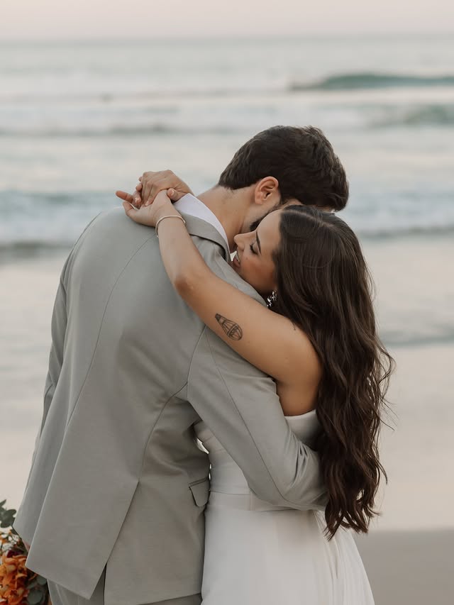 Casal na praia